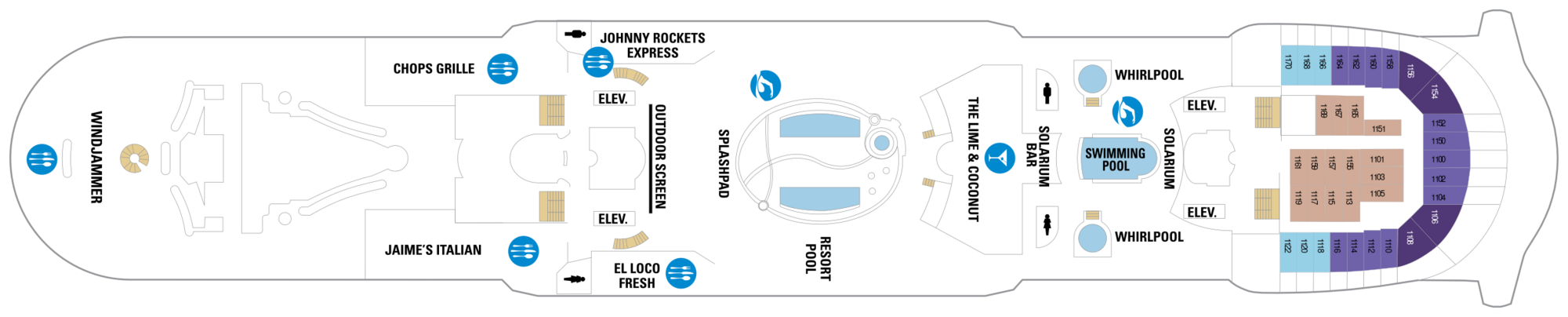 Deck 11 plan